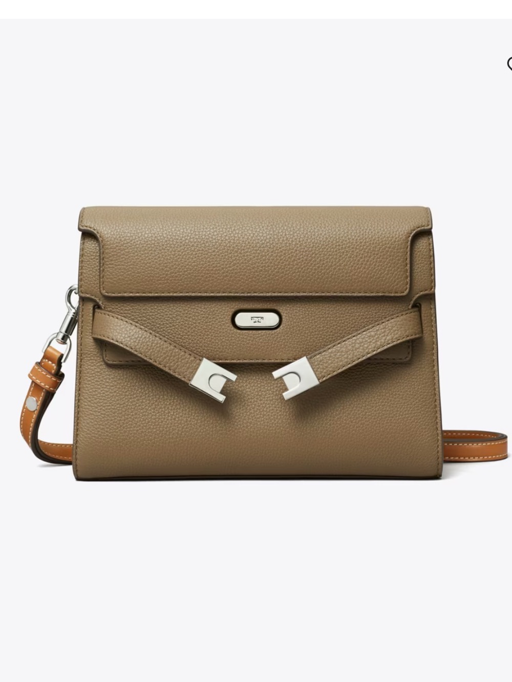 Tory Burch Lee Radziwill Pebbled Leather Shoulder Crossbody Bag NWT Old Money